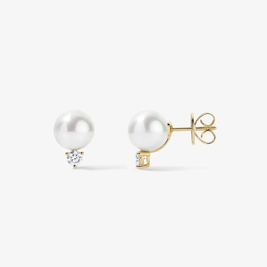 LUNERA - Pearl & Crystal Studs
